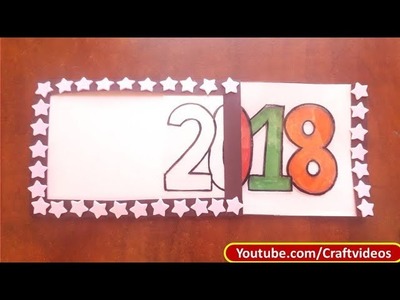 How to make New Year Magic card 2018 | New year cards 2018 | Handmade Cards