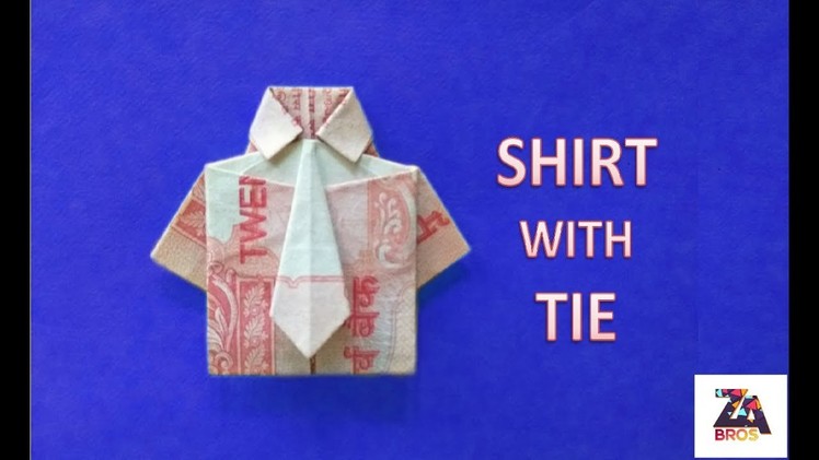 How to make Note Shirt with Tie {Origami}