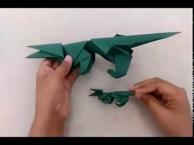 How to Make Origami Crocodile Very Easy