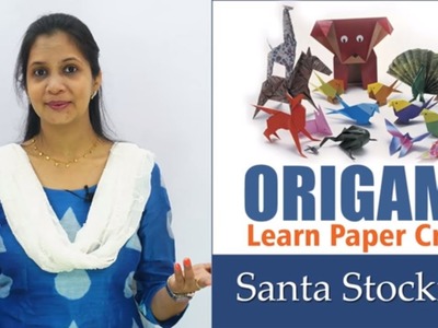 How to make Origami Santa Boot steps | Origami Projects | Origami Santa Stockings | Gujarati Video