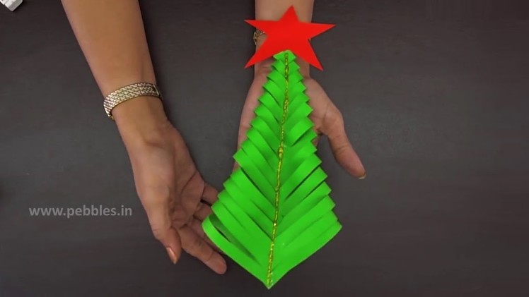 How to make Paper Christmas Tree steps | Origami Projects| Origami Paper Christmas Tree