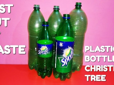 How to make Plastic Bottles Into a Christmas Tree | Recycled plastic bottles | Best out of waste
