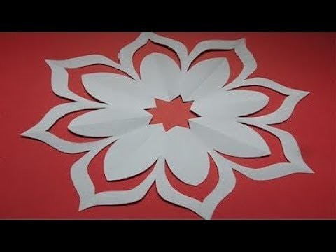 How to make simple & easy paper cutting flower designs. paper flower.DIY Tutorial by step by step.