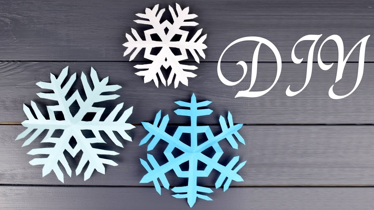 How to Make Simple Snowflakes from Paper