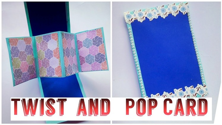 How to make Twist and Pop Card for boyfriend, friends, anniversary, birthday. |letscraft