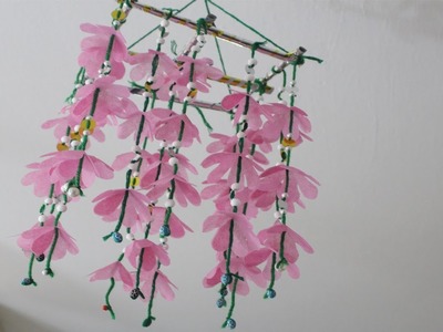 How to Make Wind Chimes - Making Wind Chimes out Recycled Materials - Wind Chime With Shopping Bags