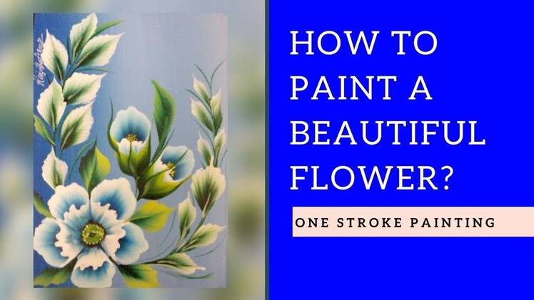 How to paint Flowers???? on canvas | simple and easy painting for Beginners ????