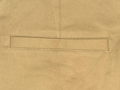How to sew single welt pant pocket