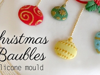 How To Use Our Christmas Baubles Cake Decorating Mould