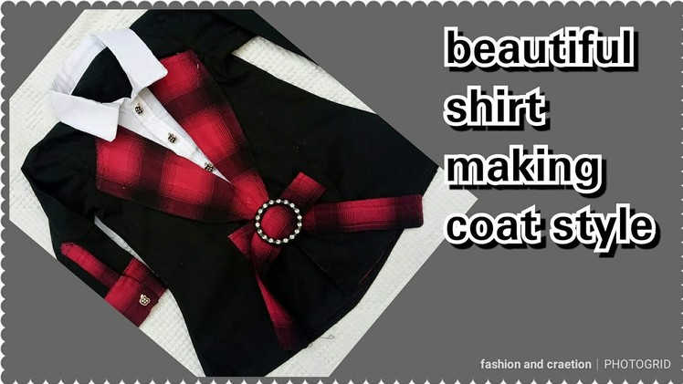 How Tot Make Beautiful Coat Style shirt.Top for girls Cutting Stitching Tutorial video Latest Design