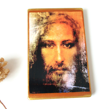 Jesus icon Shroud of Turin Large Handmade Wooden Icon Christian Art Orthodox Catholic Icon Religious icon