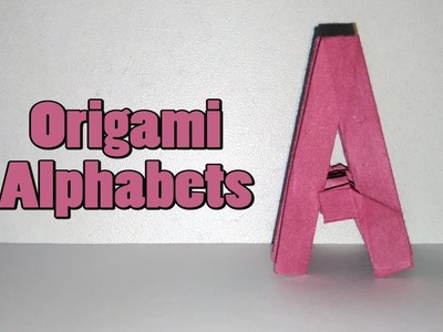 Origami Alphabet "A" || How to make an origami Letter "A" || Origami Alphabets || Origami Letters
