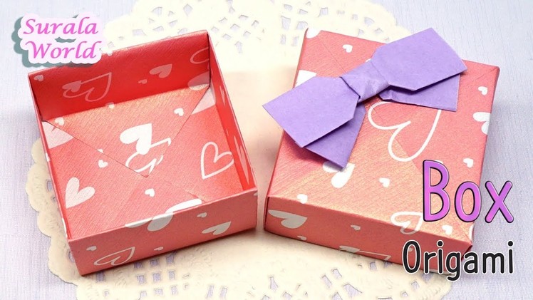 Origami - Gift Box (Box & Lid, How to make a Paper Box)