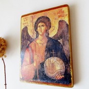 Orthodox Icon of St. Michael the Archangel Byzantine Religious Christian Catholic Orthodox icon 5 1/3 X 7" Christian art Gifts for Easter