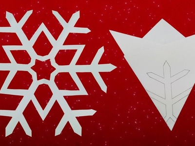 Paper Snowflake #01 - How To Make A Paper Snowflakes Step by Step Tutorial