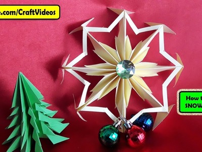 Paper Snowflake | How to make SNOWFLAKES out of paper step by step