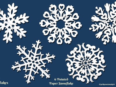 Paper snowflake tutorial - learn how to make snowflakes, Room Decoration