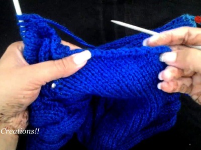 Perfect Shaped Sleeves.Armhole  Cutting in Hindi knitting (बाजु की सही घटाई कैसे करे )