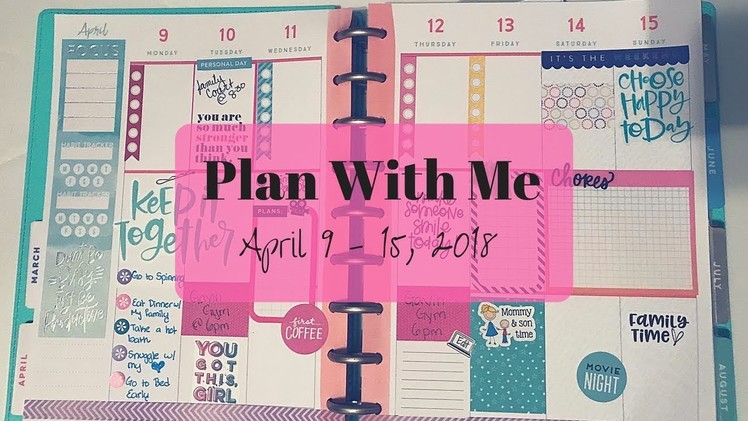 Plan With Me | feat. Gold Star Quotes | MAMBI | Classic Happy Planner | April 9