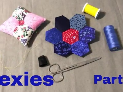 Sew With Me - Hexies Part 3  How I sew them together