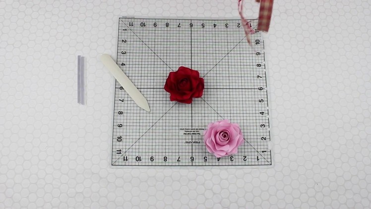 Small Rose Paper Flower Ornament (Time Lapse)