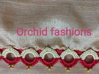 Using any  rings working crochet as saree khuchu (kannada version)-11