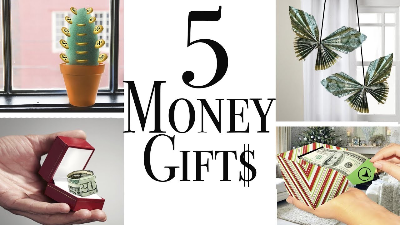 5 Money gifts - EASY DIY