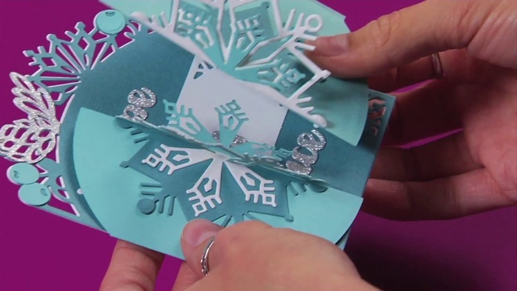Beautiful DIY 3D Snowflake Holiday Card! | Sizzix