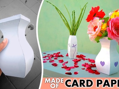 Card paper vase diy
