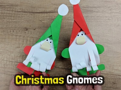 Christmas Gnomes DIY for kids easy and quick to make with just paper