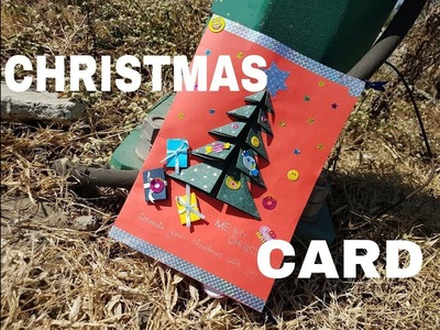 Christmas tree DIY greeting card ideas | Very easy to make with kids | Merry Christmas