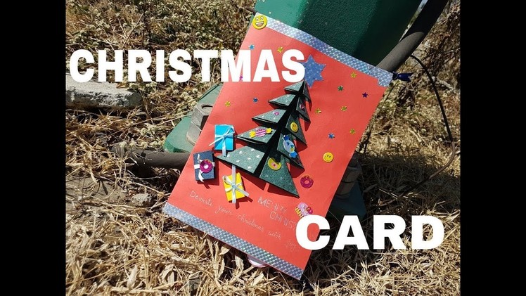 Christmas tree DIY greeting card ideas | Very easy to make with kids | Merry Christmas