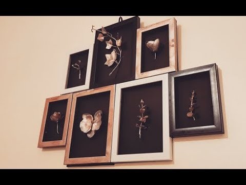 DIY 3D Wall Frame Art Decor, Using Everyday Items at Home, GLAM UP YOUR SPACE