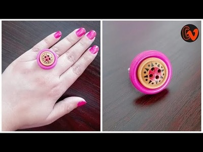 DIY. Button Finger Ring . Tutorial