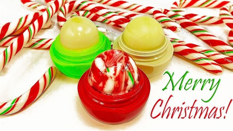 DIY: Christmas EOS! How To Make Candy Cane EOS EDIBLE Treats!! PLUS Peppermint Scented Lip Balm!