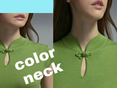 DIY -collor neck with piping design