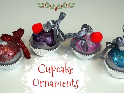 DIY CUPCAKE CHRISTMAS ORNAMENTS