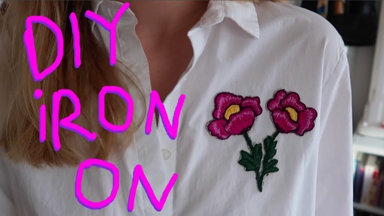 DIY EMBROIDERED APPLIQUES - Make your own iron on patches!