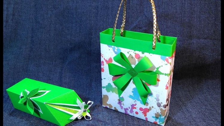 DIY ???? gift bag out of cereal box. Gift wrapping ideas.
