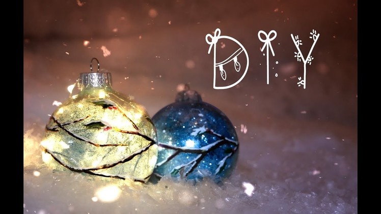 DIY Glowing Winter and Christmas Decorations!