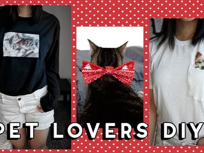 ???? DIY Graphic Tee, Pocket Tee and Bows for Pets! ????. Customized Gifts | Leanne Huang