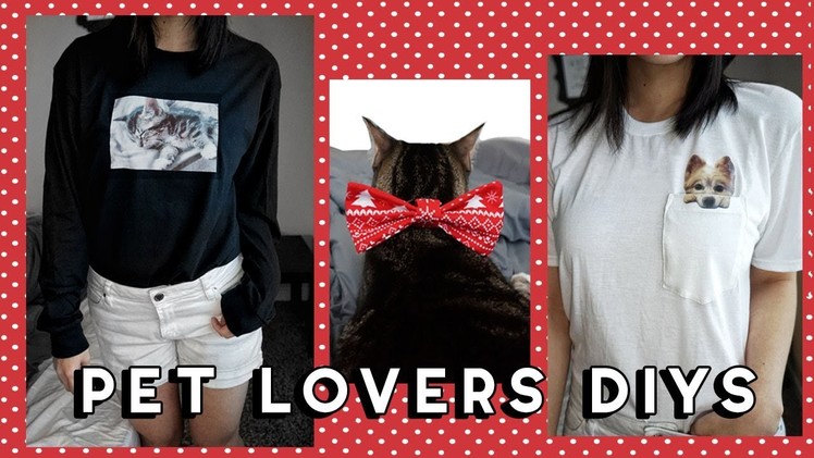???? DIY Graphic Tee, Pocket Tee and Bows for Pets! ????. Customized Gifts | Leanne Huang