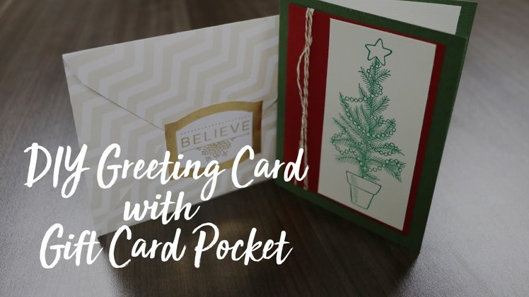 DIY Greeting Card with Gift Card Pocket | ShopWithScrip