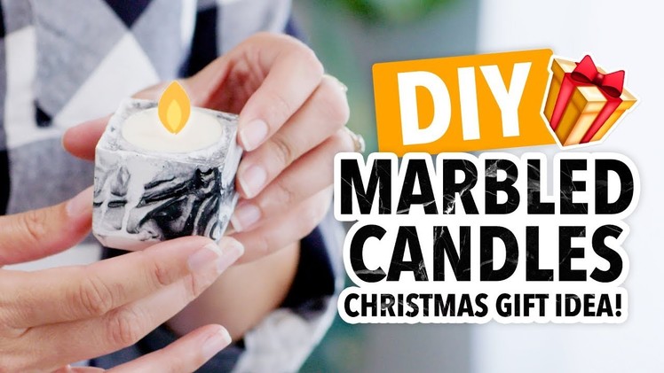 DIY Marbled Candles ~ Christmas Bulk Gifts - HGTV Handmade