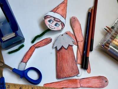 DIY Naughty Christmas Elf on a Shelf Paper Puppet - (2017) HD