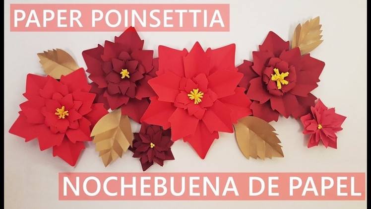 DIY | PAPER POINSETTIA | NOCHEBUENA DE PAPEL