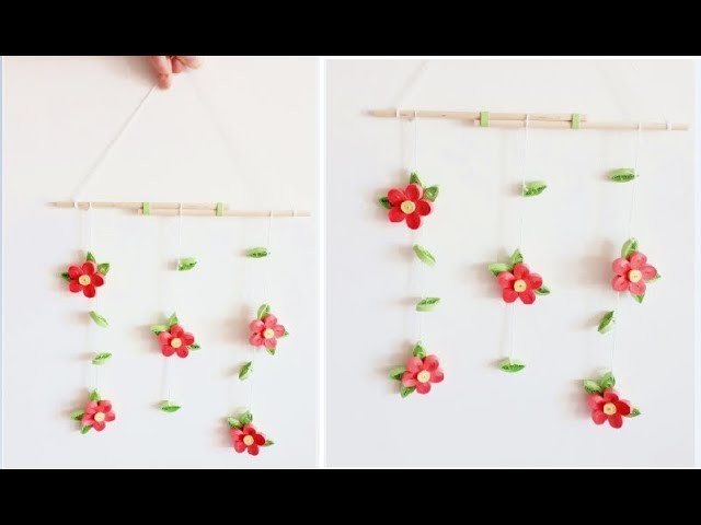 DIY Paper Quilling Wall decoration 7. quilling wall mobile. Quilling Flower