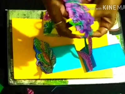 DIY part 2 - best use of remaining part of wedding card monikaarttutorial monika art tutorial
