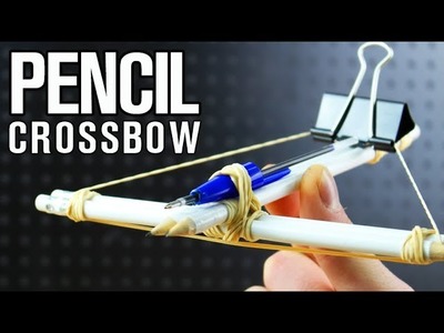DIY Pencil Crossbow  (office supplies parts)