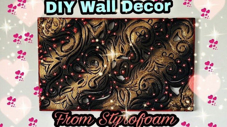 DIY Wall Decor Idea: Room Decor Idea: out of styrofoam: